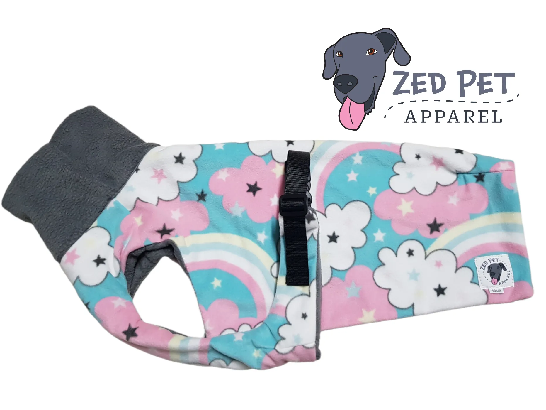 Ready Made Chest Plate Style Dog Coat - Small (40 & 45cm)