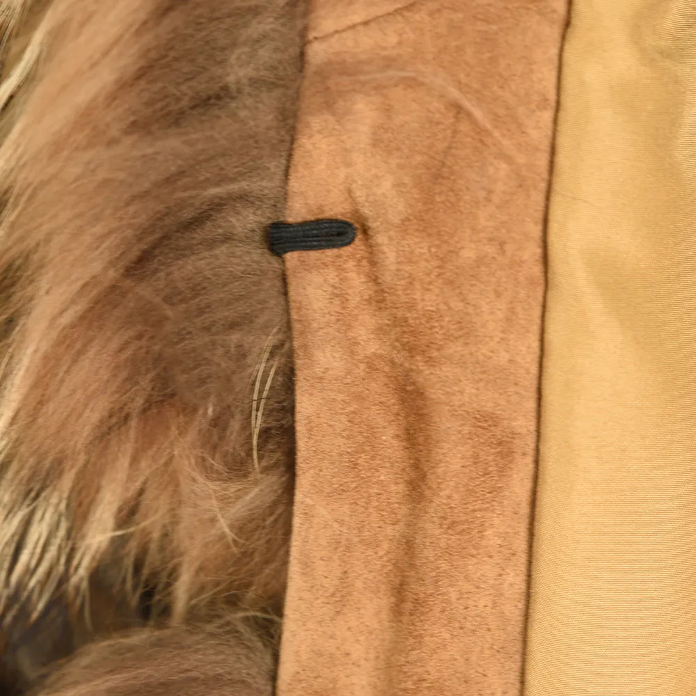 Real Raccoon Fur Coat  Winter Natural Fur Jacket Thick Warm Outerwear