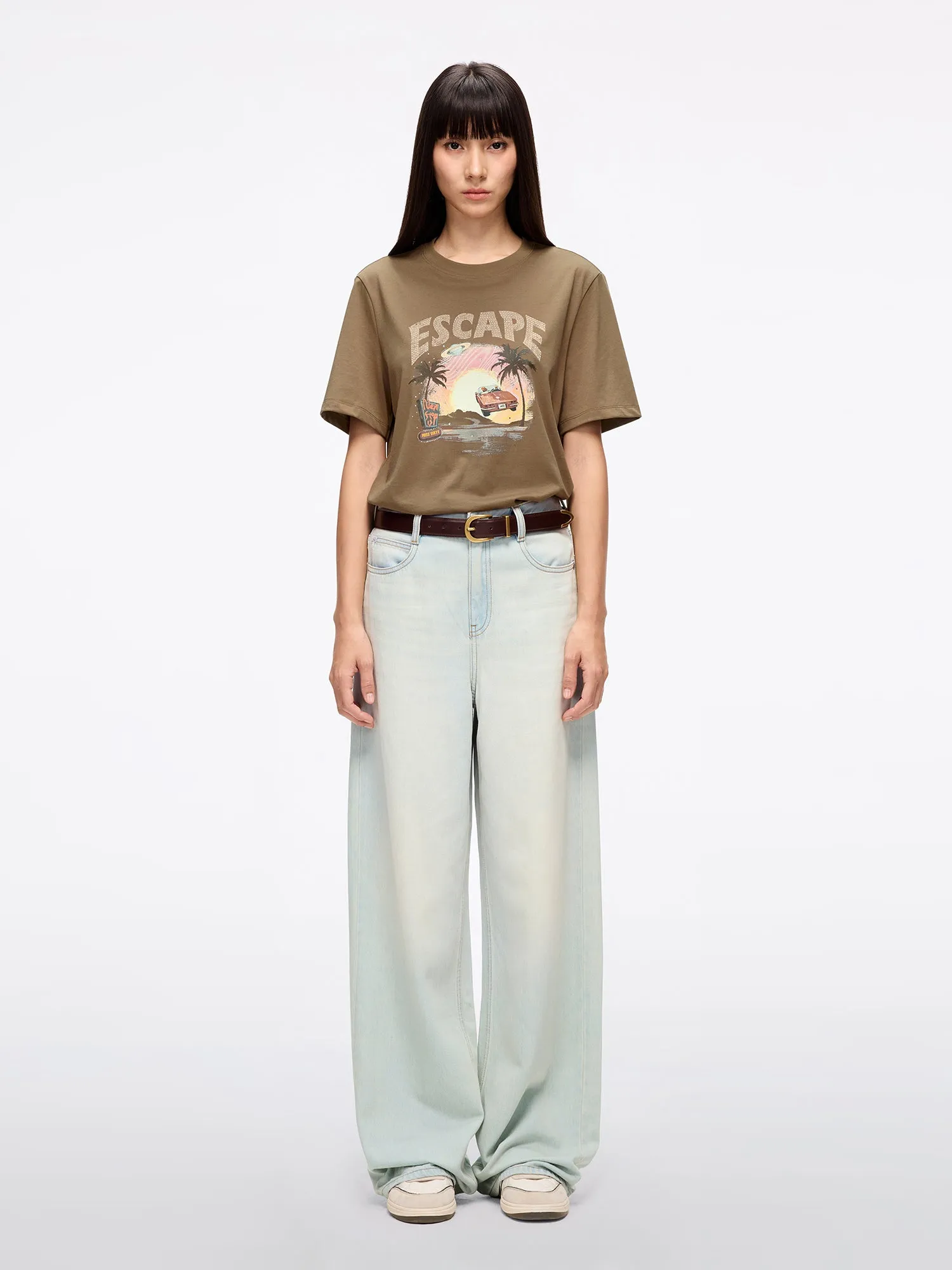 Relaxed Wide-Leg Denim Jeans-270