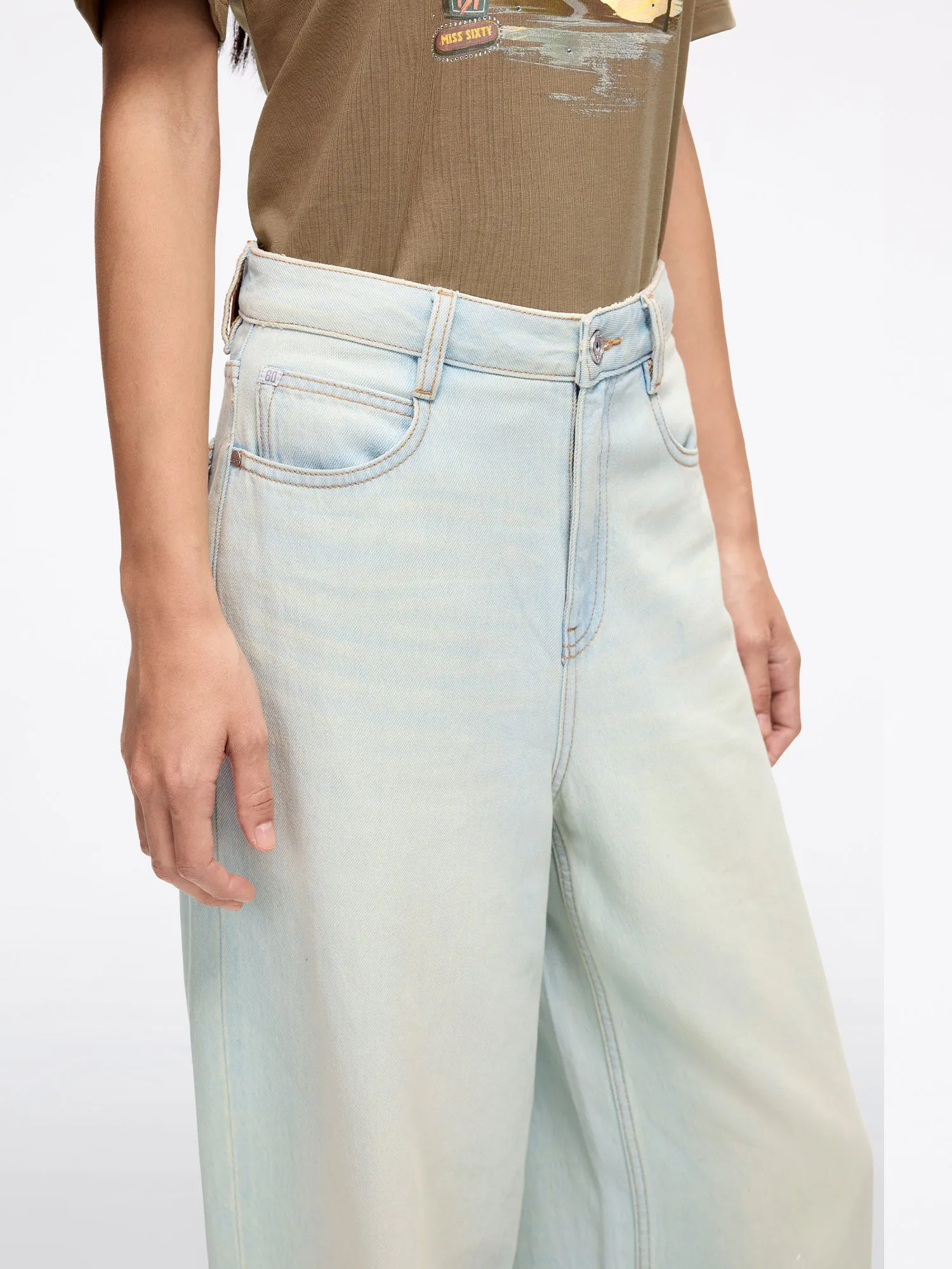 Relaxed Wide-Leg Denim Jeans-270