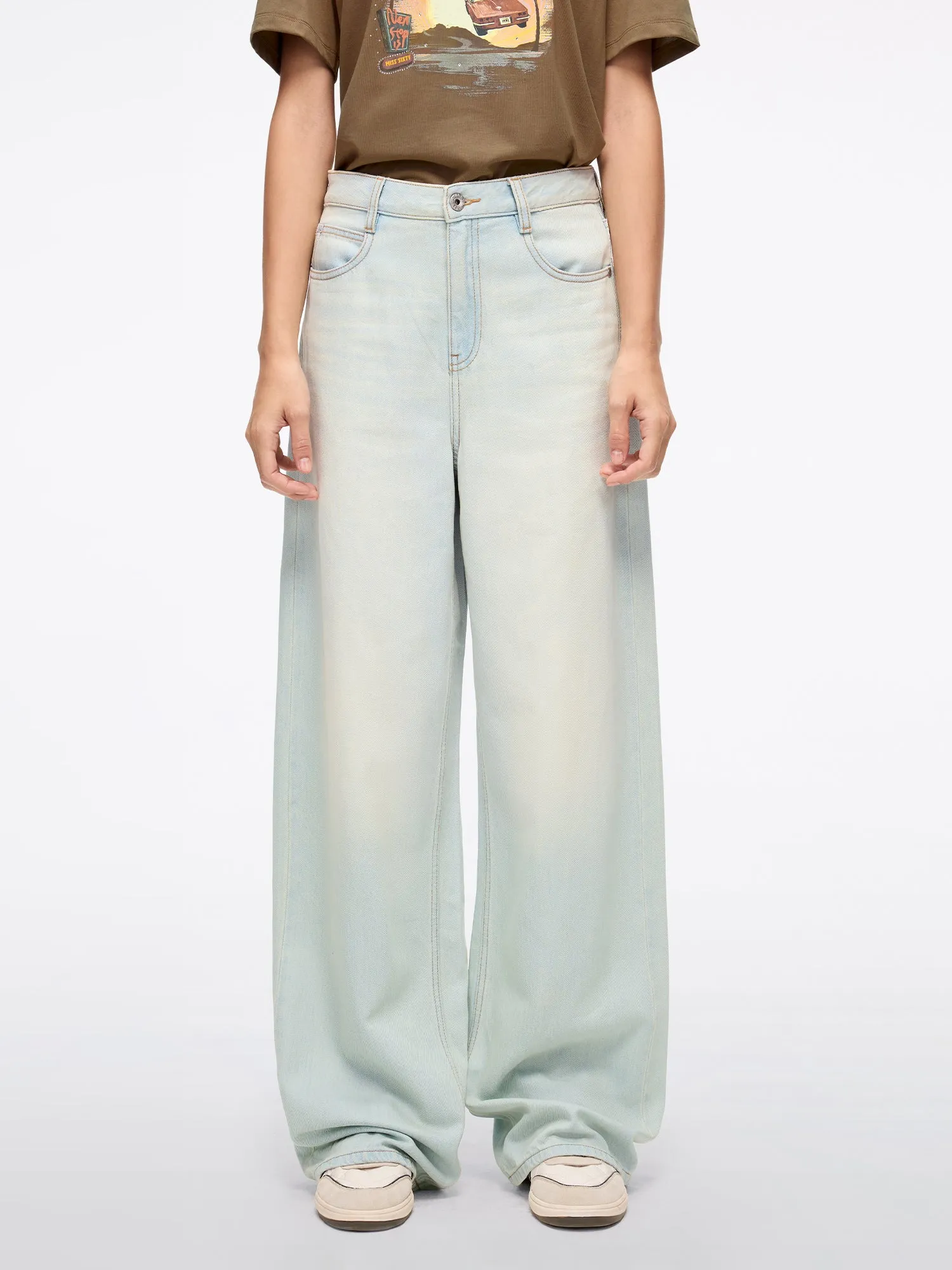 Relaxed Wide-Leg Denim Jeans-270