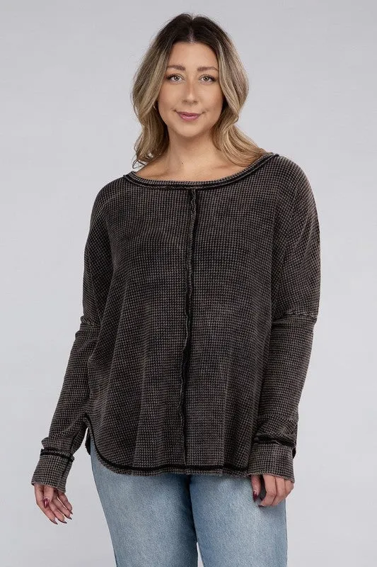 Renee Waffle Top (plus)