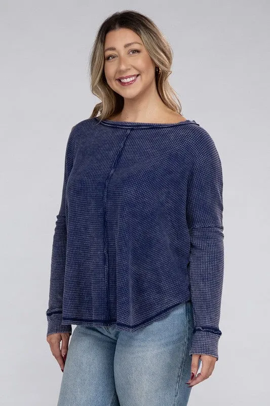 Renee Waffle Top (plus)