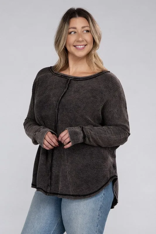 Renee Waffle Top (plus)