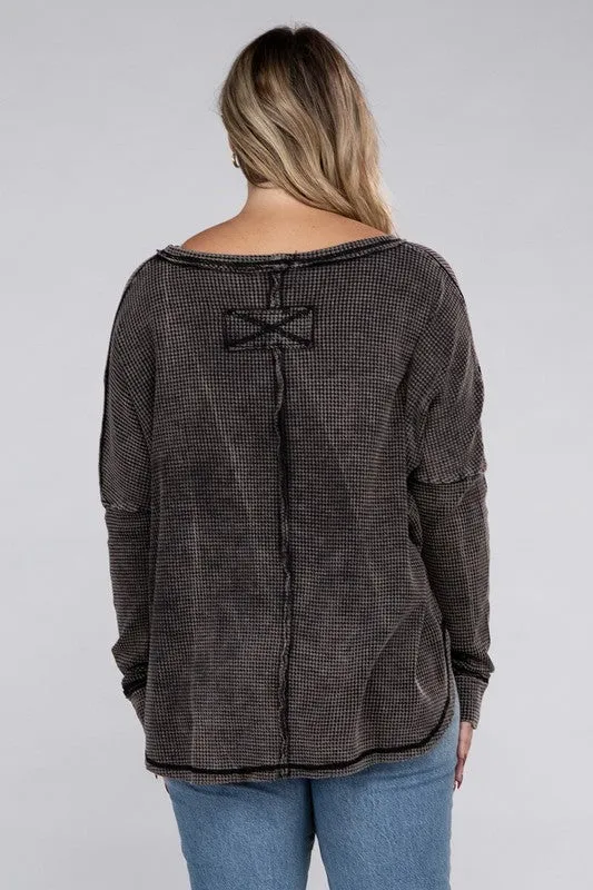 Renee Waffle Top (plus)