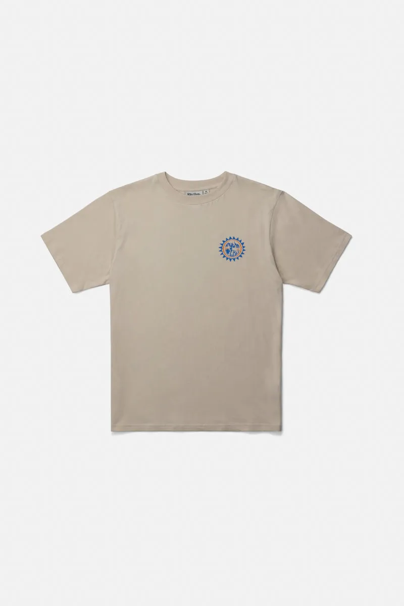 Rhythm Swerve Short Sleeve Tee in Moonrock
