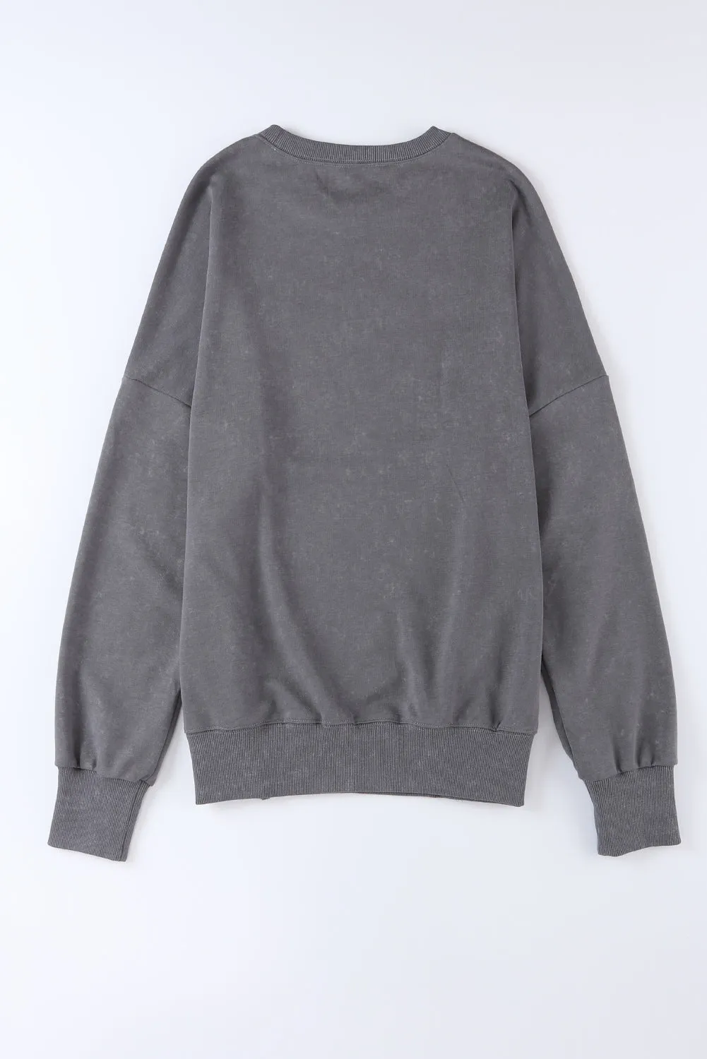Ribbed Trim Oversized Sweatshirt