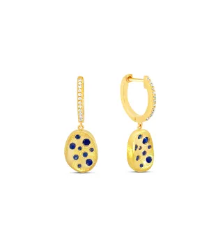 Sapphire Celestial Concave Earring