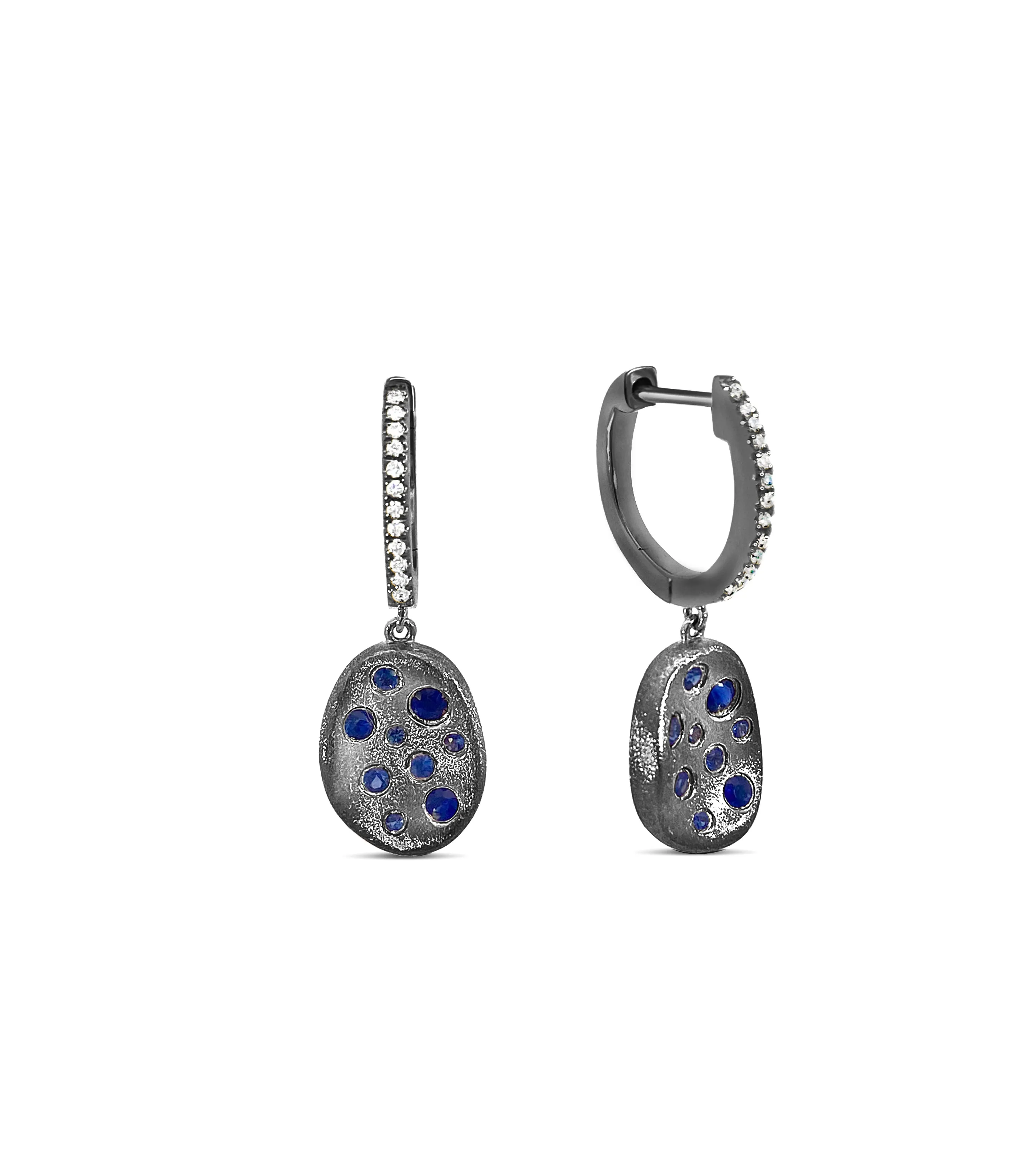 Sapphire Celestial Concave Earring