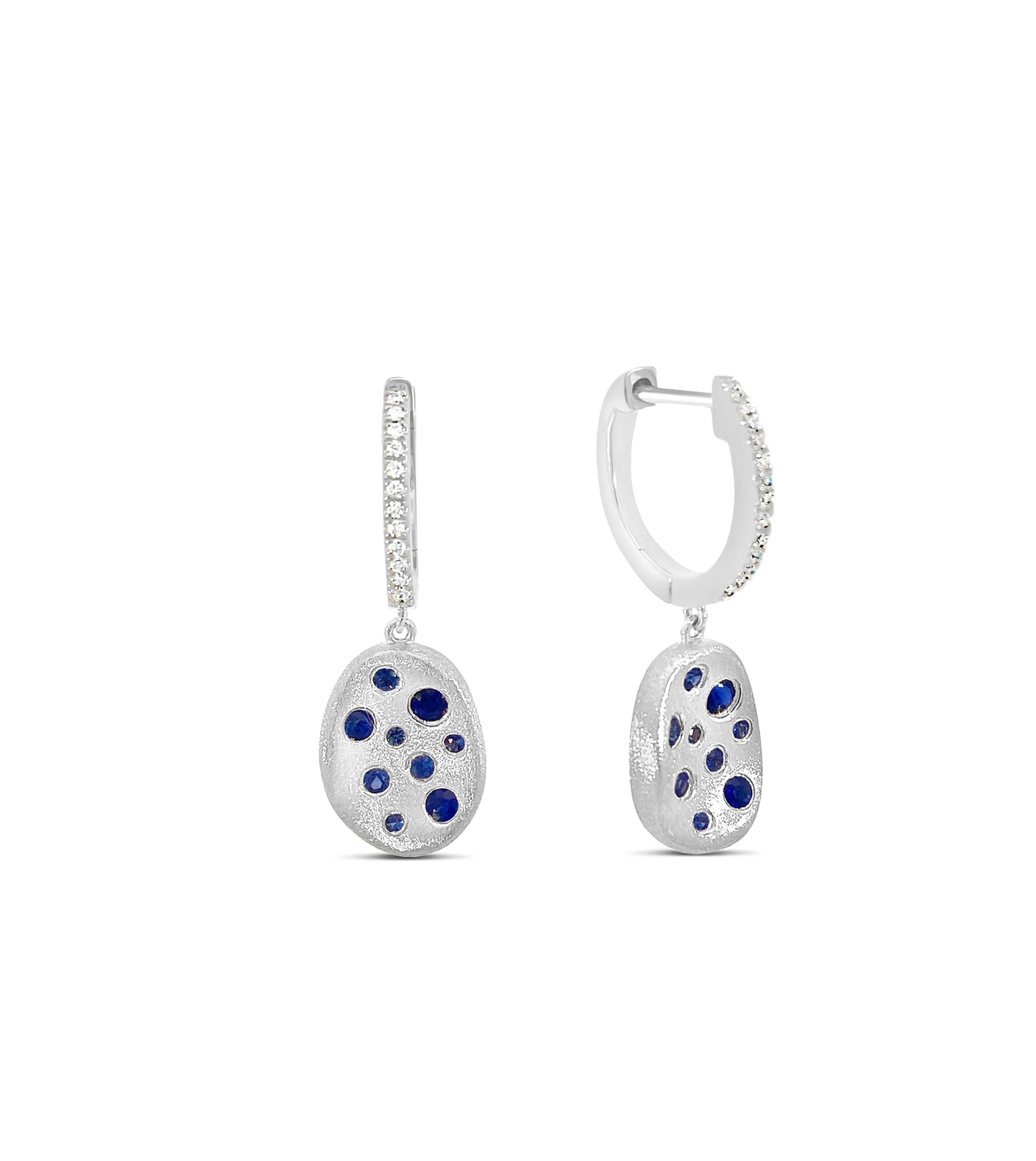 Sapphire Celestial Concave Earring