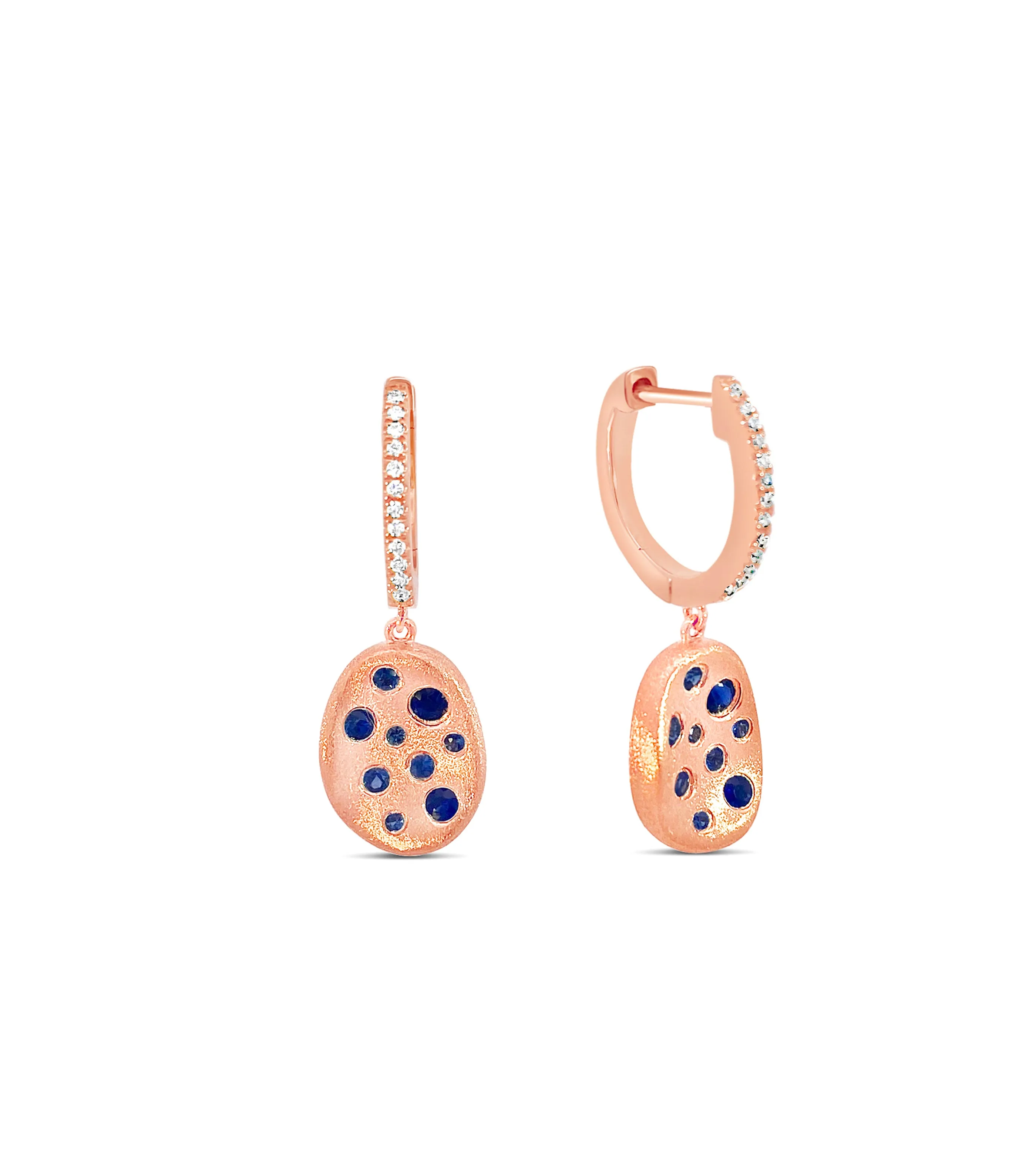 Sapphire Celestial Concave Earring
