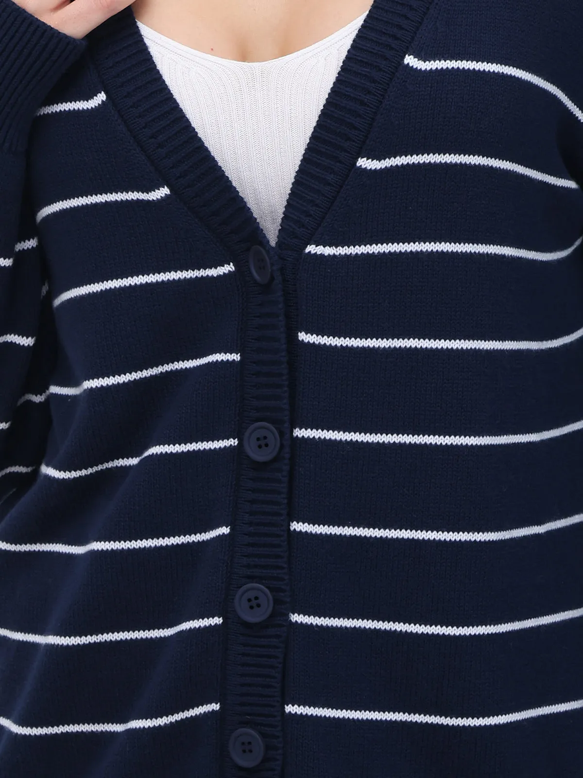 Sarah: Relaxed Stripe Cardigan
