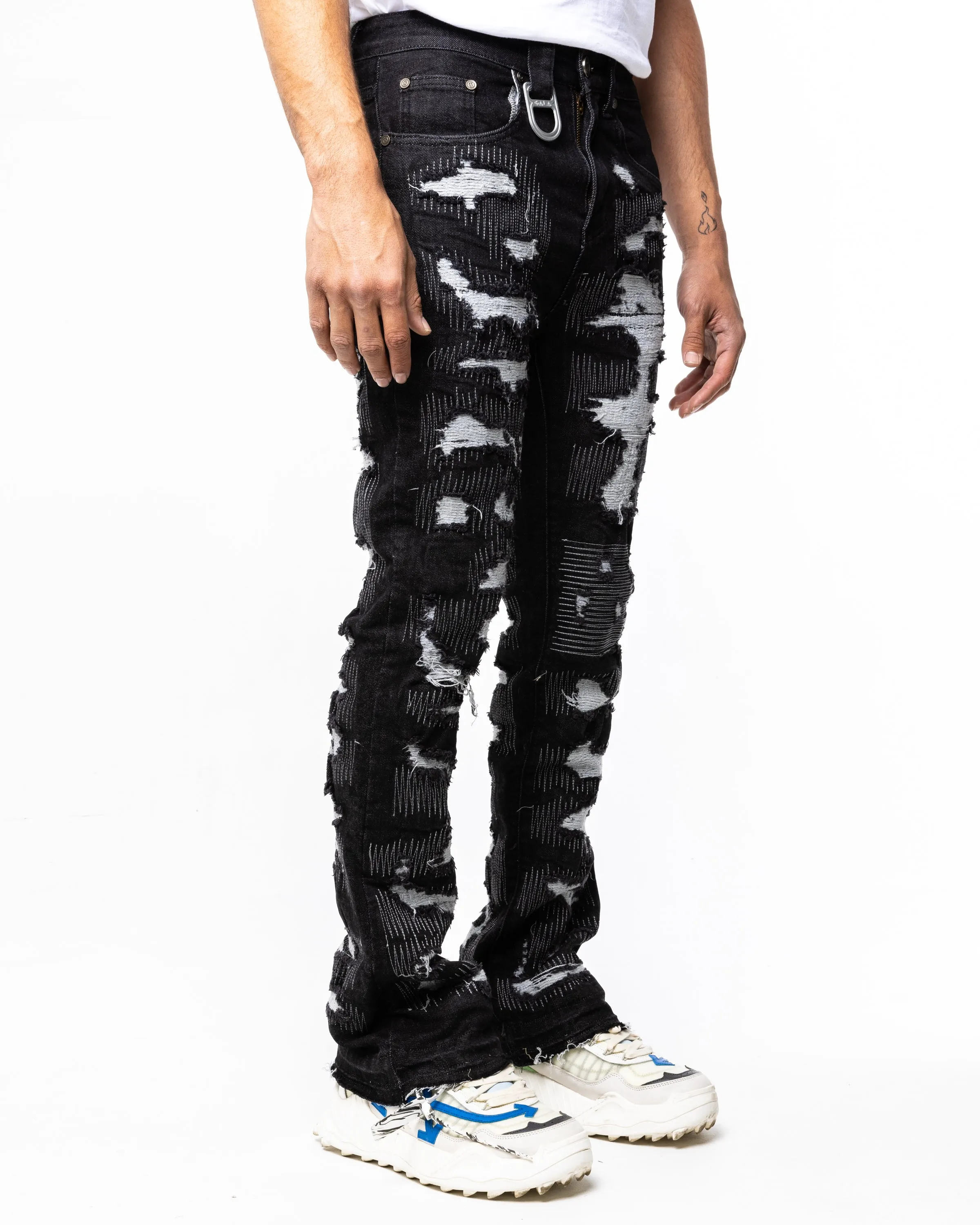 SCAB STACKED DENIM (BLACK GRANITE)