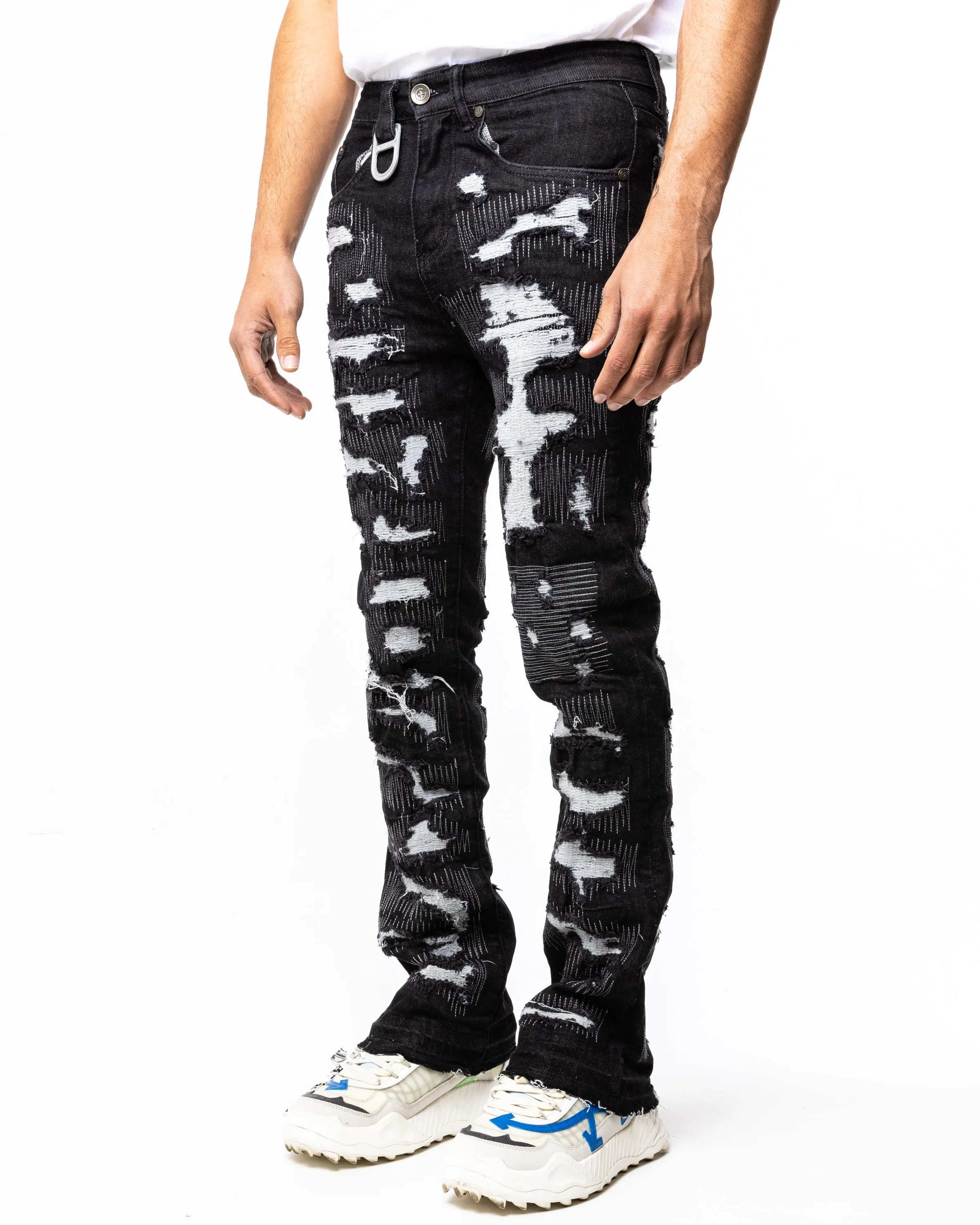 SCAB STACKED DENIM (BLACK GRANITE)