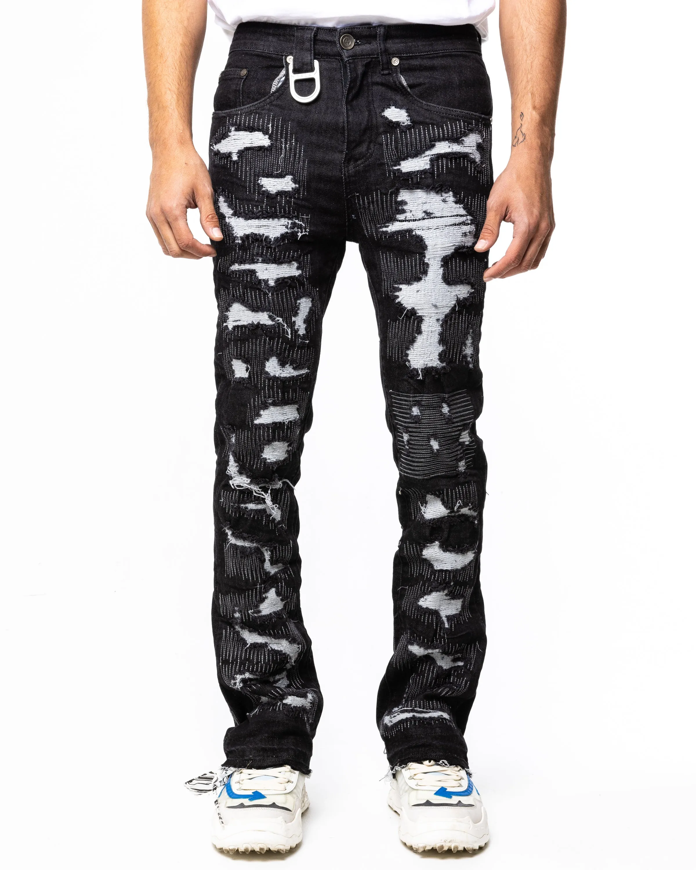 SCAB STACKED DENIM (BLACK GRANITE)