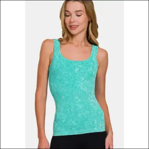 Scoop your Way to Bestie Status with the Zenana Ribbed Scoop Top! 😄