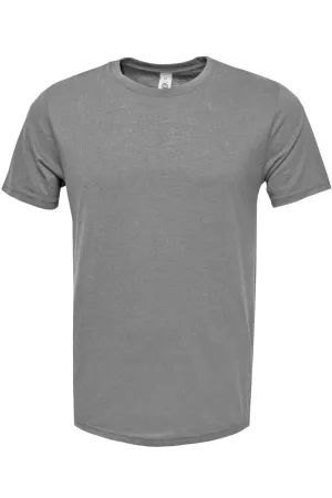 Script Leopard Baseball Mama Adult Soft-Tek Blend T-Shirt