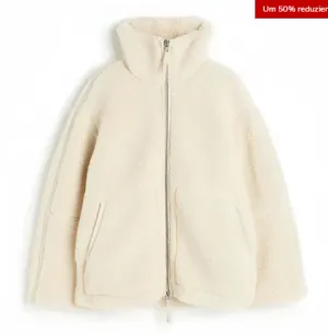 Sherpa zip-up jacket for women