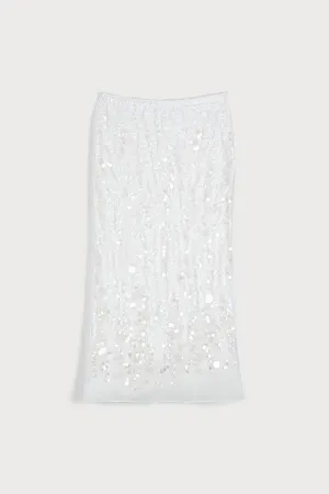SHIMMERING WHITE DELIGHT SKIRT