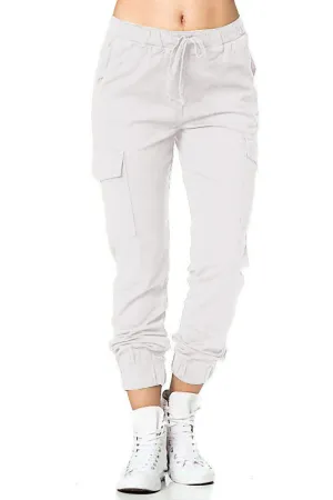 Side Pocket Solid Color Pants