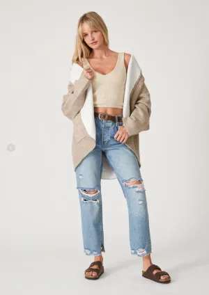 Simone Two Tone Cardigan