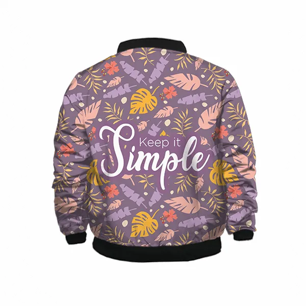 Simple Kids Bomber Jacket