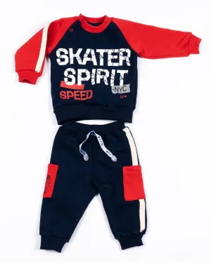 Skater spirit sweatshirt & pant