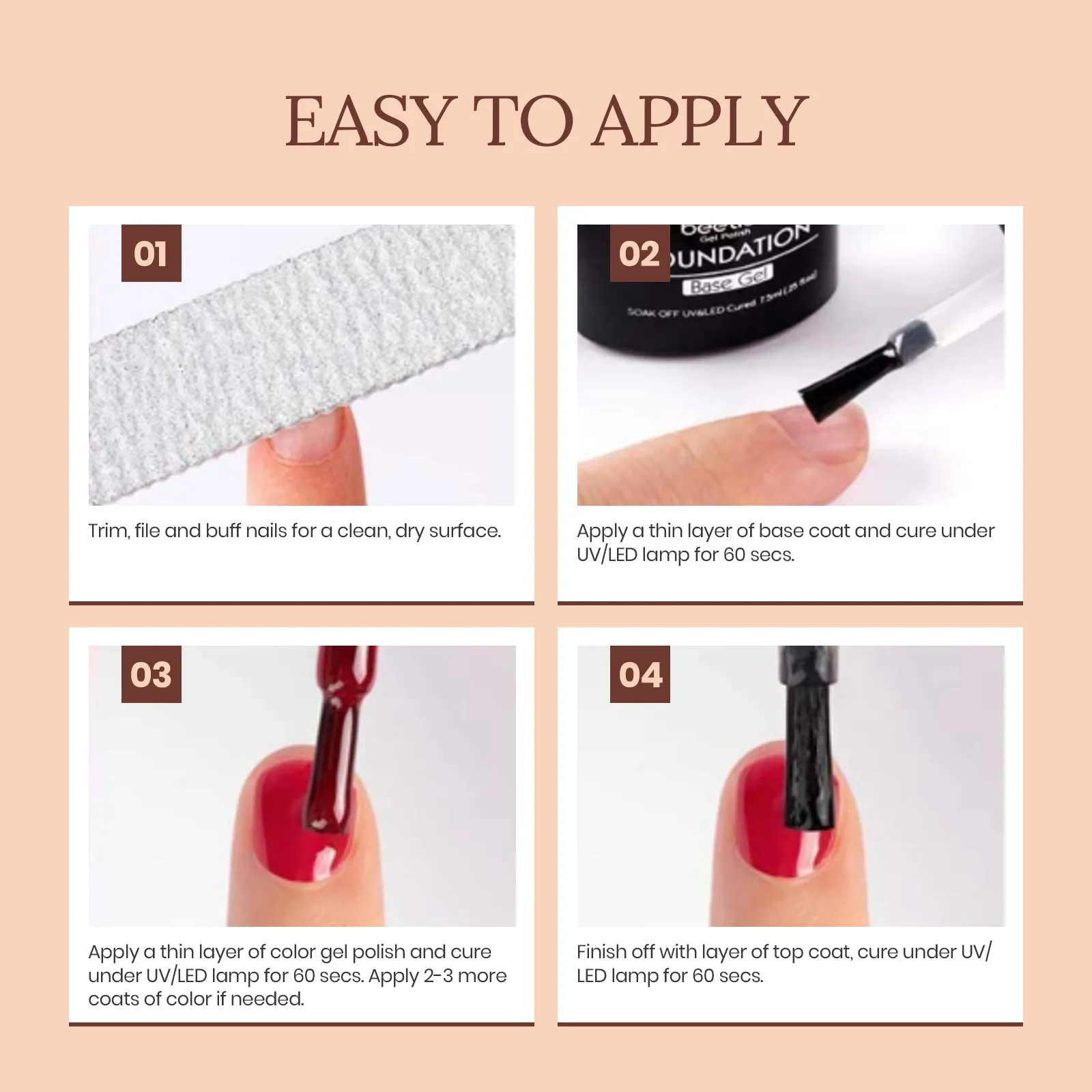 Skin Tones | 6 Colors Gel Polish Set