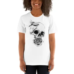 Skull and Rose Short-Sleeve T-Shirt for Women