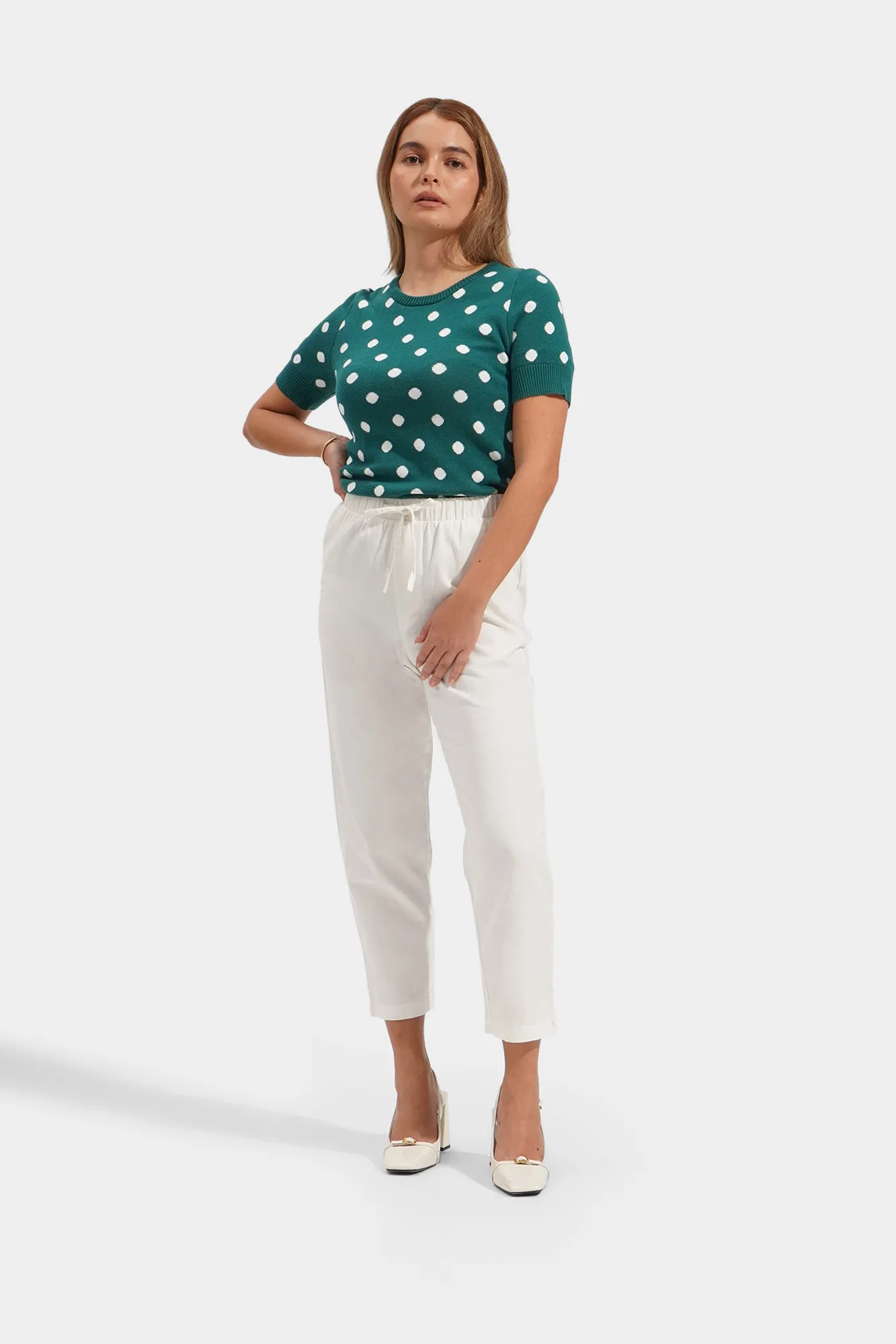 Slim Drawstring Cozy Pants