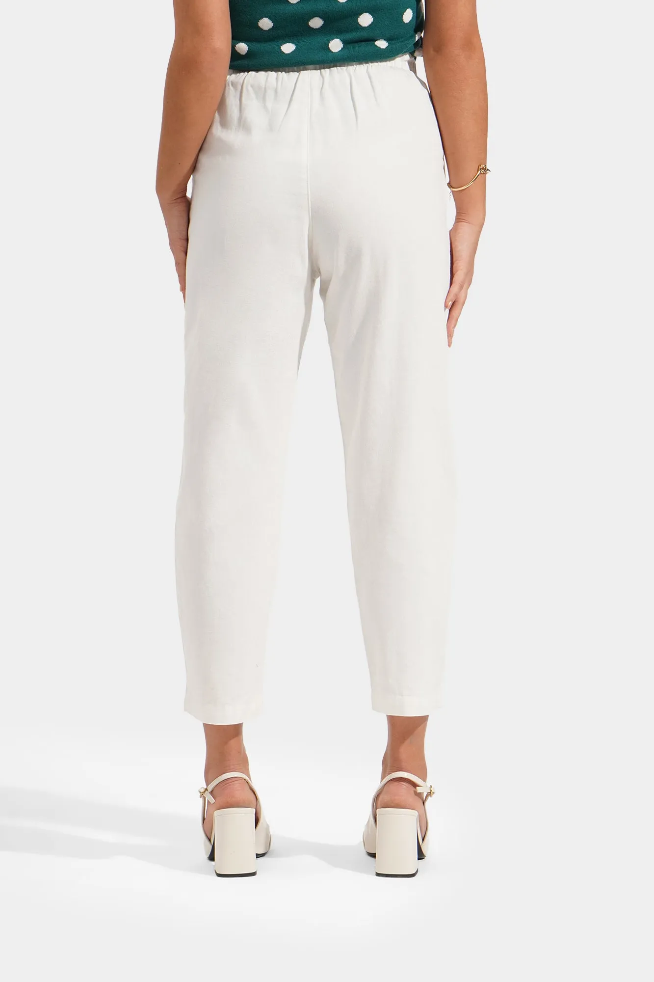 Slim Drawstring Cozy Pants