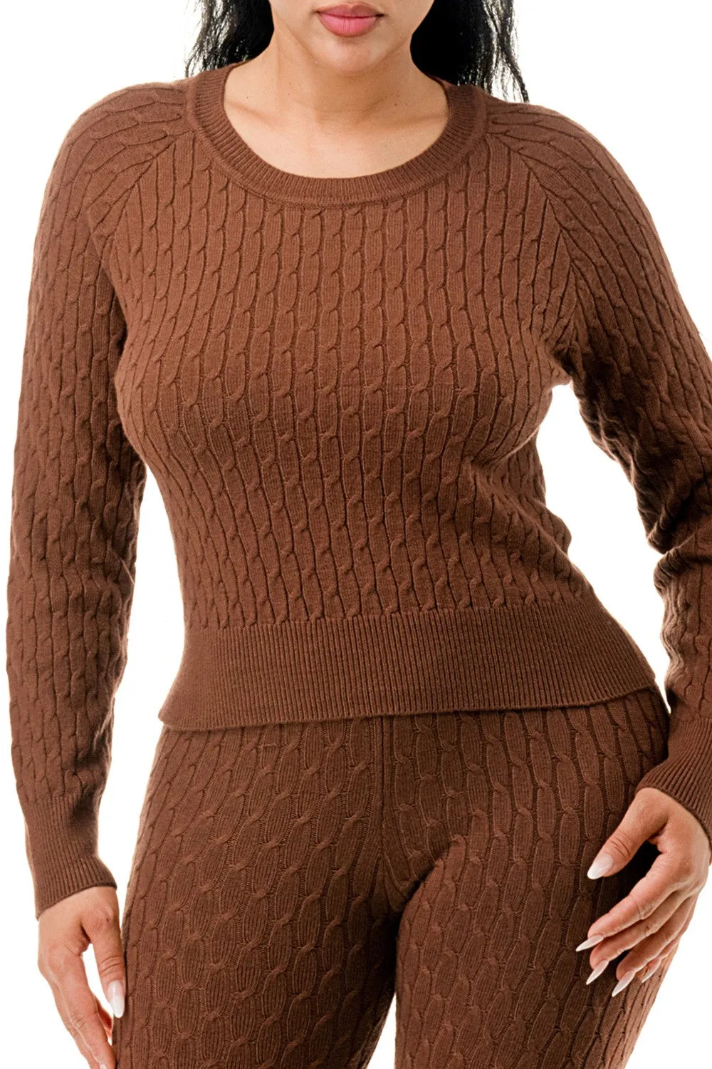 “So Close” Knitted Pants Set