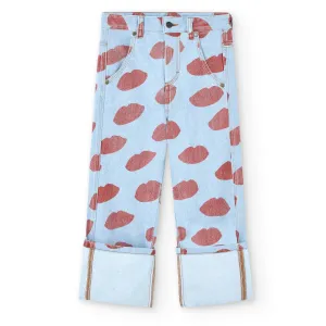 Soft Blue Kissing Ant Jeans