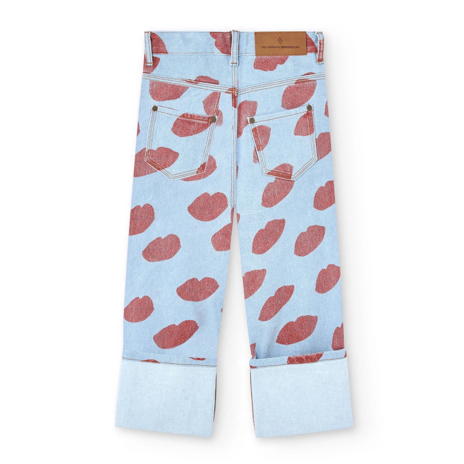 Soft Blue Kissing Ant Jeans
