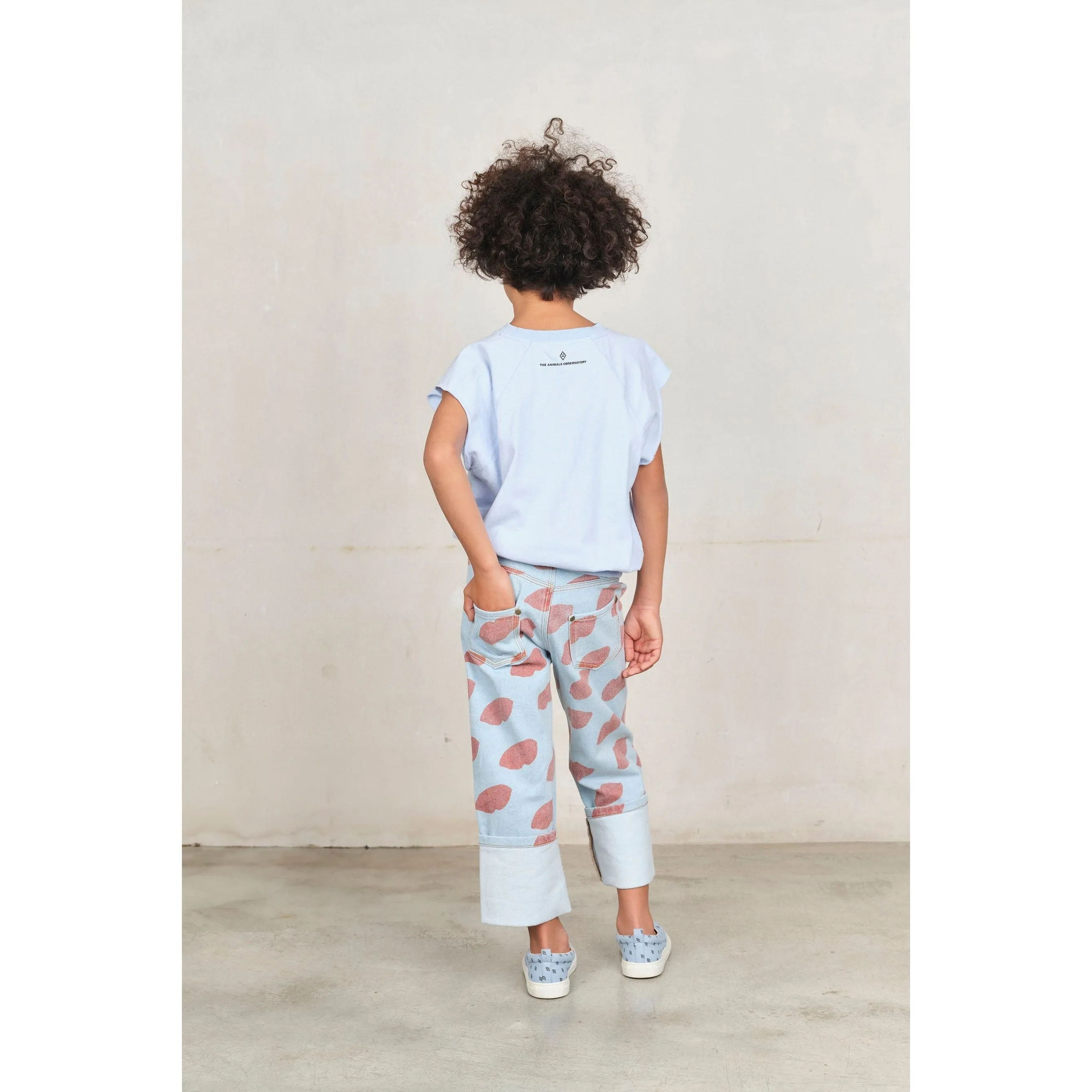 Soft Blue Kissing Ant Jeans