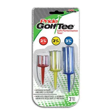 SOFT PERFORMANCE NYLON BRISTLE TEES - 3-TEE MULTI-PACK