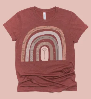 Soft Style Way Maker, Miracle Worker, Promise Keeper, Light In The Darkness Rainbow  - Crawford Fundraiser - Tee/ Toddler, Youth, and Adult Sizes Available