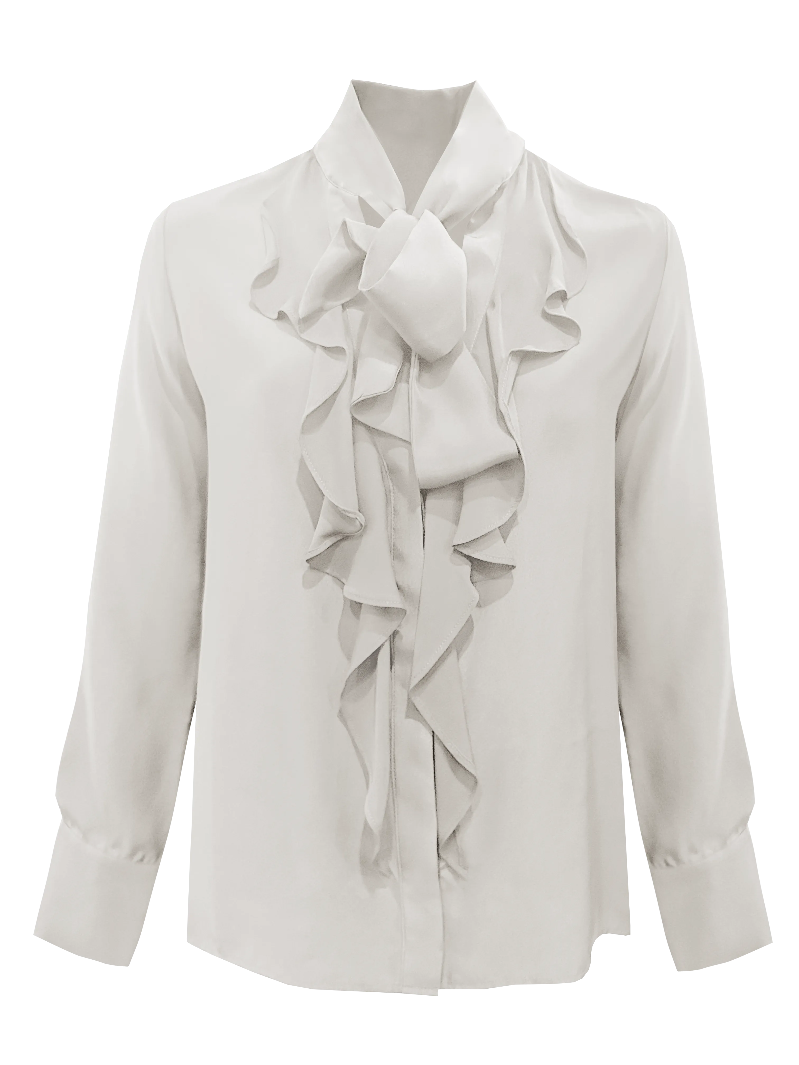 Sophia Ruffle Shirt Dove