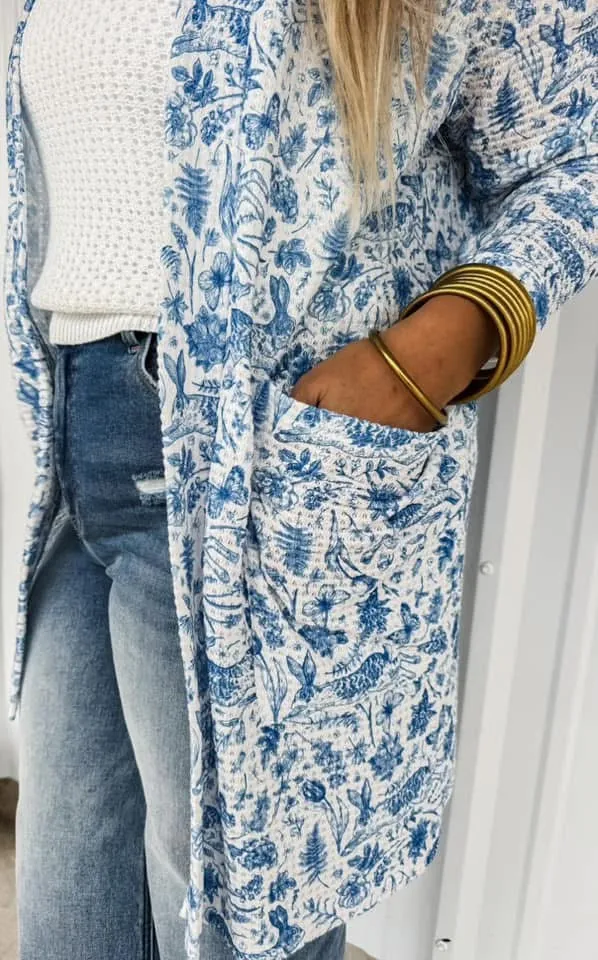SPRING BLUE LOLA CARDIGAN