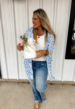 SPRING BLUE LOLA CARDIGAN