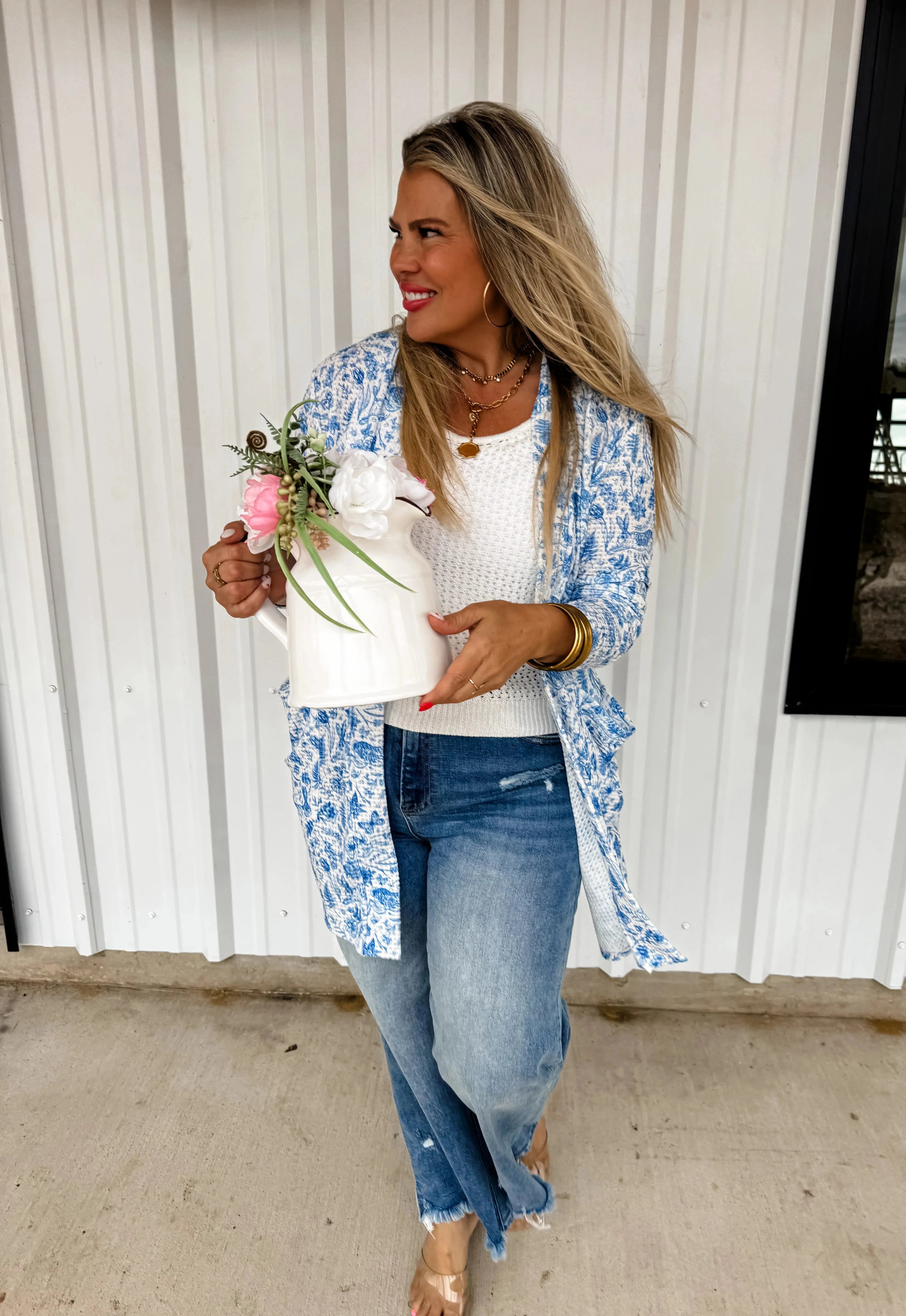 SPRING BLUE LOLA CARDIGAN