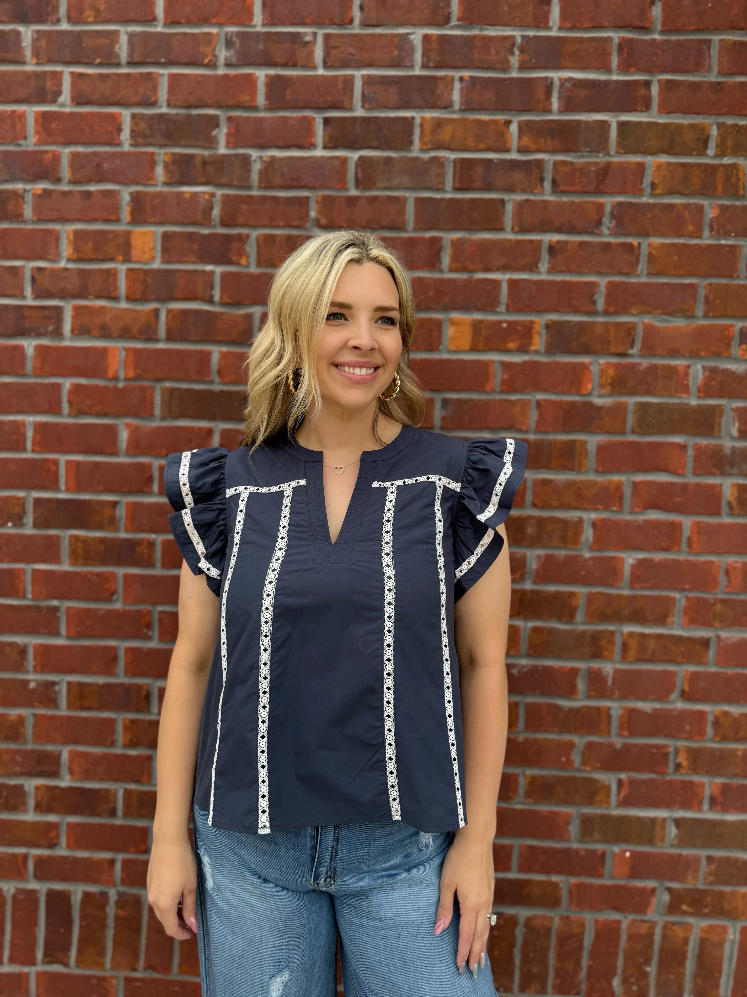 Spring Ease Poplin Top