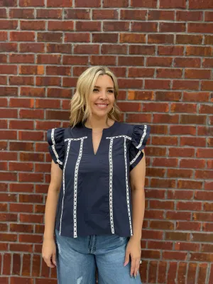 Spring Ease Poplin Top