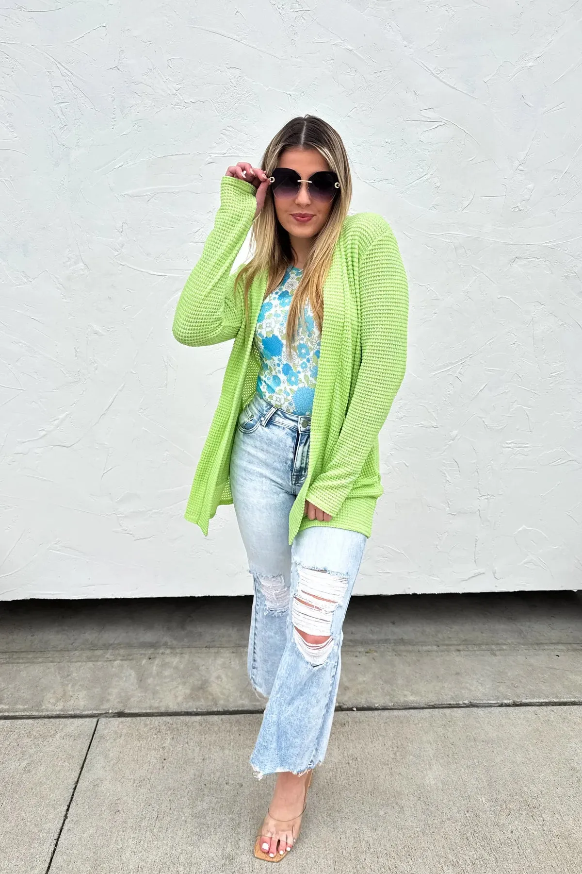 SPRING GREEN LOLA CARDIGAN