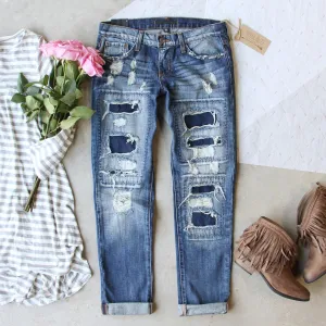 Stitch & Patch Boyfriend Jeans