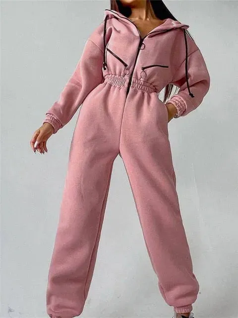 Stylish and cozy jumpsuit for winter
