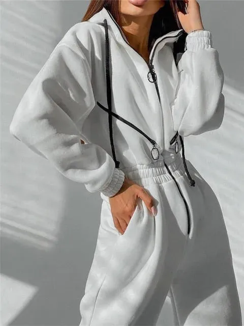 Stylish and cozy jumpsuit for winter