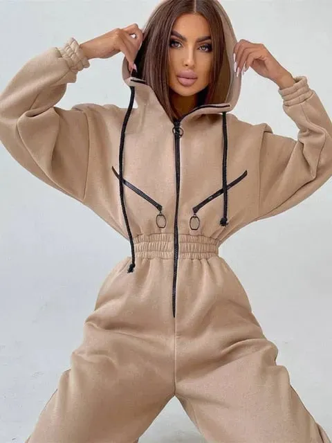 Stylish and cozy jumpsuit for winter