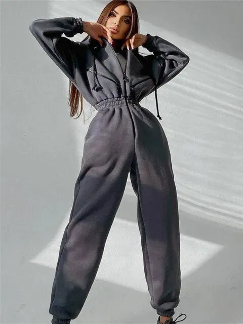 Stylish and cozy jumpsuit for winter