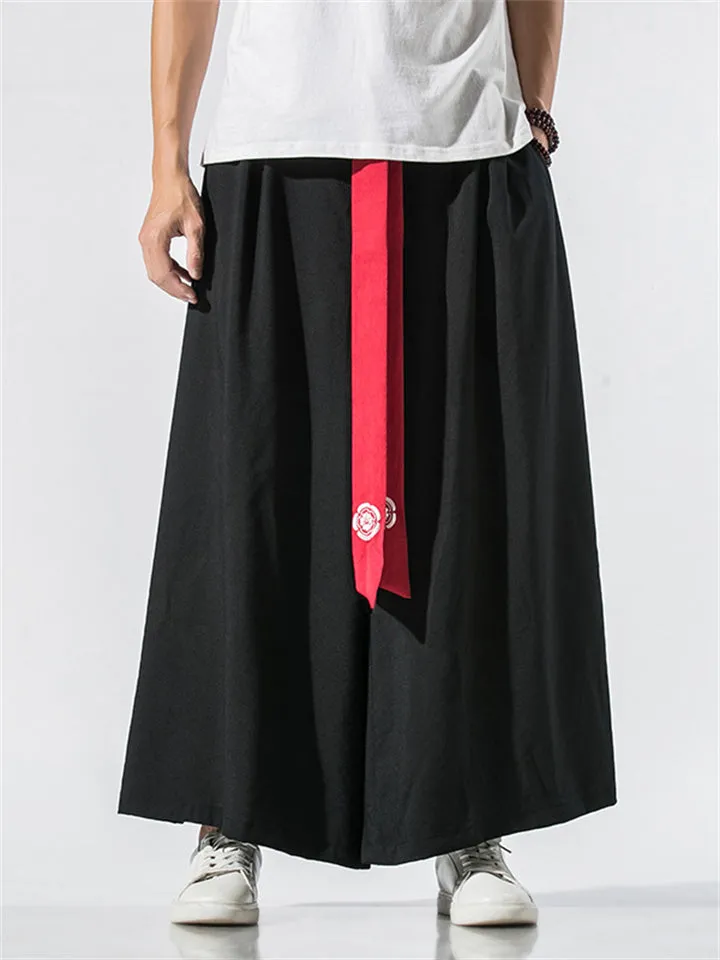 Stylish Cozy Linen Hakama Pants for Men